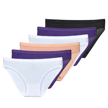 Underwear Women Knickers/panties DIM POCKET COTON ECODIM SLIP PACK X5 Multicolour