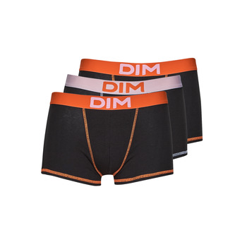 Underwear Men Boxer shorts DIM MIX & COLORS BOXER PACK X3 Black / Orange