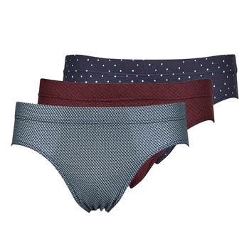 Underwear Men Underpants / Brief Eminence SLIPS PACK X3 Marine / Bordeaux