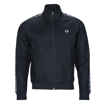 Clothing Men Jackets Fred Perry CONTRAST TAPE TRACK JACKET Marine