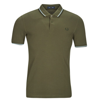 Clothing Men short-sleeved polo shirts Fred Perry TWIN TIPPED FRED PERRY SHIRT Kaki