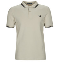 Clothing Men short-sleeved polo shirts Fred Perry TWIN TIPPED FRED PERRY SHIRT Beige