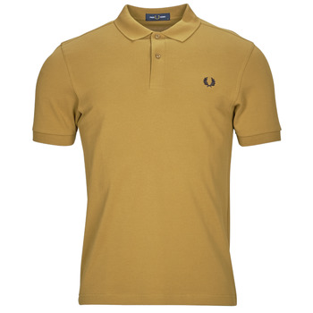 Clothing Men short-sleeved polo shirts Fred Perry PLAIN FRED PERRY SHIRT Brown