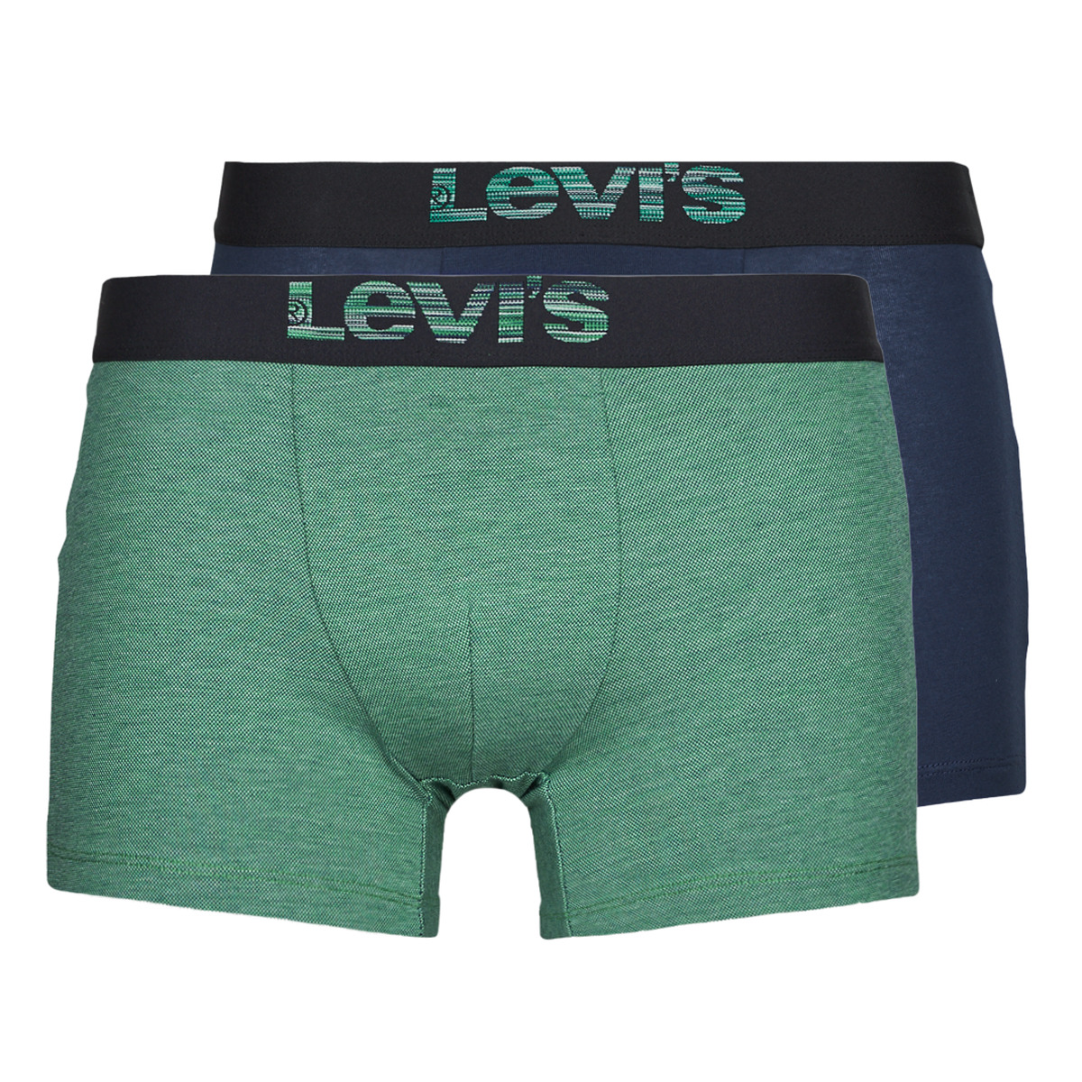 Underwear Men Boxer shorts Levi's OPTICAL ILLUSION PACK X2 Green