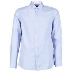material Men long-sleeved shirts Hackett SQUARE TEXT MUTLI Blue
