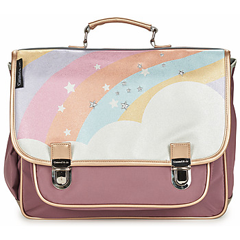 Bags Girl Satchels CARAMEL & CIE CARTABLE 38 CM ARC EN CIEL ETOILE Multicolour