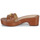 Shoes Women Mules Lauren Ralph Lauren ROXANNE-SANDALS-FLAT SANDAL Cognac