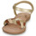 Shoes Women Sandals Les Petites Bombes FINA Brown / Gold