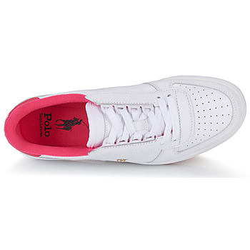 Polo Ralph Lauren POLO CRT PP-SNEAKERS-LOW TOP LACE White / Pink