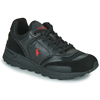 Shoes Men Low top trainers Polo Ralph Lauren TRACKSTR 200-SNEAKERS-LOW TOP LACE Black
