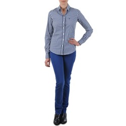 material Women straight jeans Gant N.Y. KATE COLORFUL TWILL PANT Blue