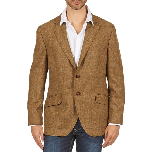 ceiling maternal fish Hackett TWEED WPANE Brown - Free delivery | Spartoo NET ! - Clothing  Jackets / Blazers Men USD/$585.60