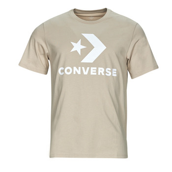 Clothing Men short-sleeved t-shirts Converse GO-TO STAR CHEVRON LOGO Beige