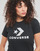 Clothing Women short-sleeved t-shirts Converse FLORAL STAR CHEVRON Black