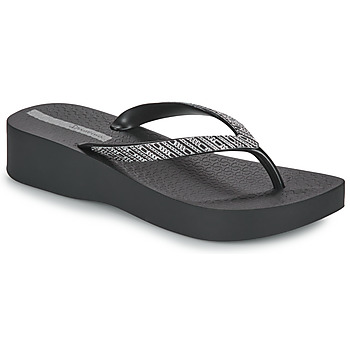 Shoes Women Flip flops Ipanema IPANEMA MESH VIII PLAT FEM Black / Grey