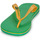 Shoes Men Flip flops Ipanema IPANEMA CLASSICA BRASIL II AD Green / Yellow