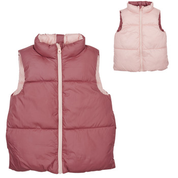 Clothing Girl Duffel coats Only KOGNEWRICKY REV. WAISTCOAT CP OTW Pink
