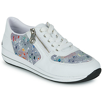 Shoes Women Low top trainers Rieker  White / Multicolour