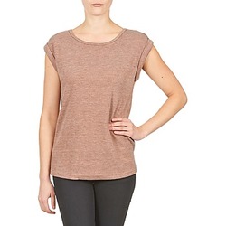 material Women short-sleeved t-shirts Color Block 3203417 Old / Pink / Mottled / Grey