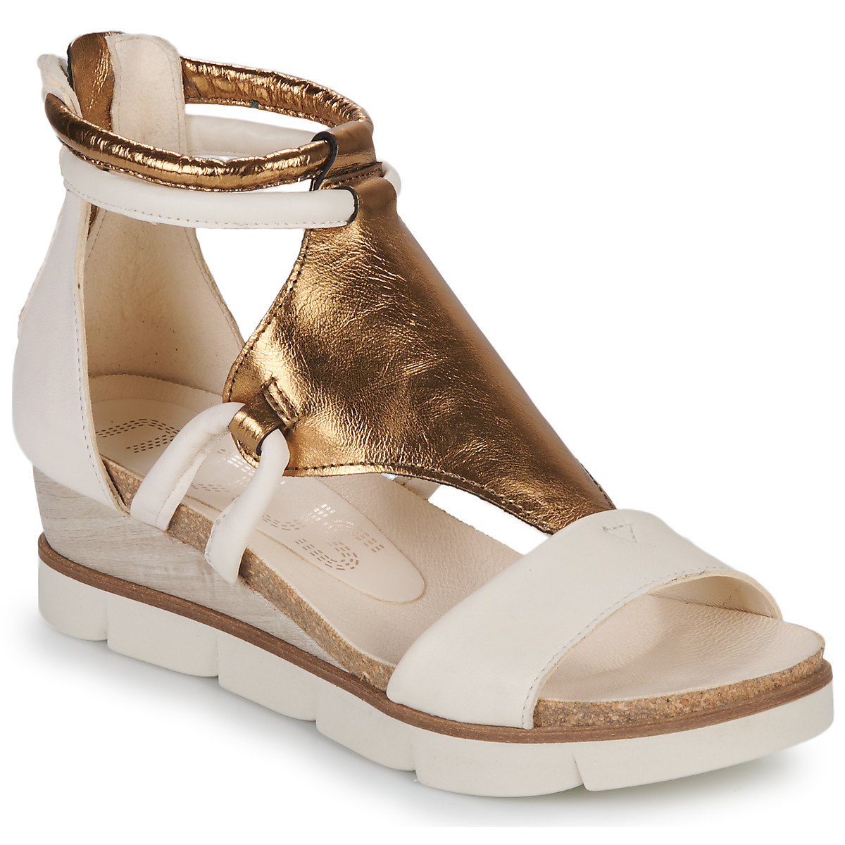 Shoes Women Sandals Mjus TAPASITA White / Gold FN8195