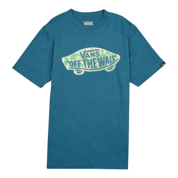 Clothing Boy short-sleeved t-shirts Vans OTW LOGO FILL BOYS Blue