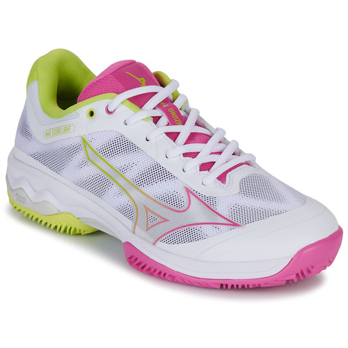 Mizuno WAVE EXCEED LIGHT PADEL / Pink / Yellow - Free delivery | Spartoo ! - Shoes Tennis shoes Women USD/$128.50