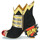 Shoes Women Ankle boots Irregular Choice CHASING JUSTICE Black / Red / Yellow