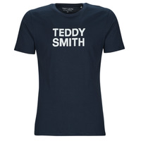 Clothing Men short-sleeved t-shirts Teddy Smith TICLASS BASIC MC Marine