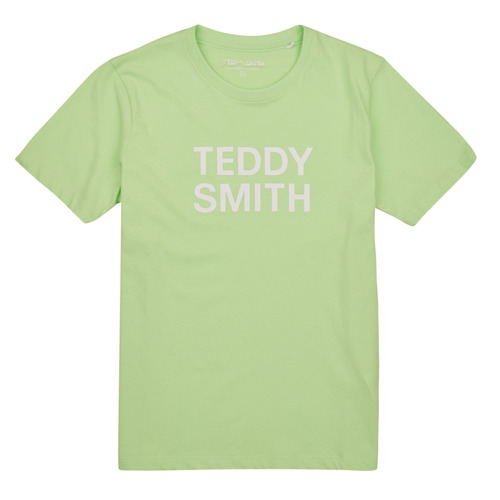Clothing Boy short-sleeved t-shirts Teddy Smith TICLASS 3 MC JR Green / Clear