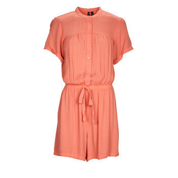Clothing Women Jumpsuits / Dungarees Vero Moda VMMENNY PLAYSUIT WVN GA Coral
