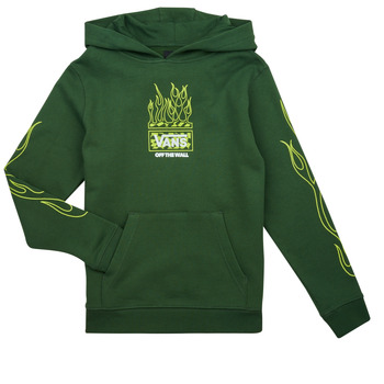 Clothing Children sweaters Vans NEON FLAMES PO Green