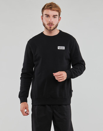 Clothing Men sweaters Vans RELAXED FIT CREW Black