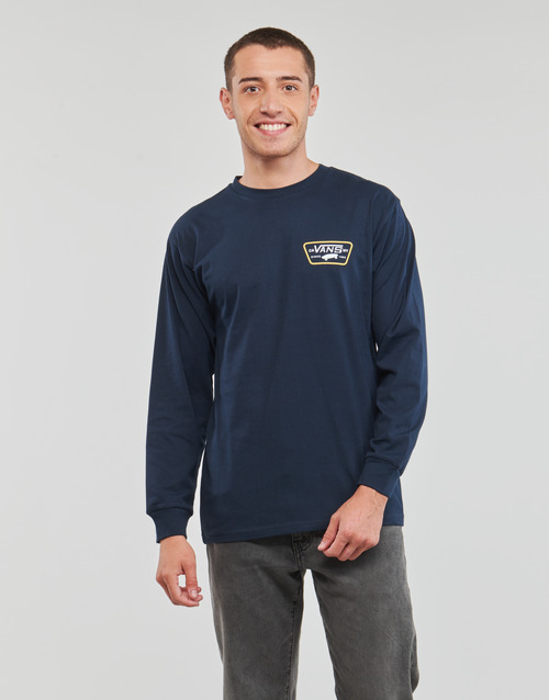 Vans MN FULL PATCH BACK shirts Marine - Clothing - LS sleeved Long delivery NET Free Spartoo | Men 