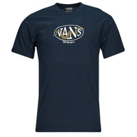 Clothing Men short-sleeved t-shirts Vans SNAKED CENTER LOGO SS TEE Marine