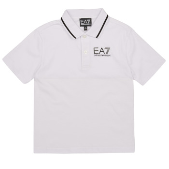Clothing Boy short-sleeved polo shirts Emporio Armani EA7 76 White