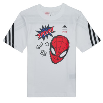Clothing Boy short-sleeved t-shirts Adidas Sportswear LB DY SM T White