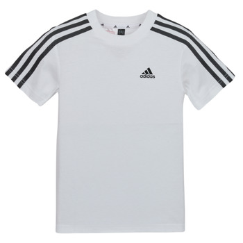 Clothing Children short-sleeved t-shirts Adidas Sportswear LK 3S CO TEE White