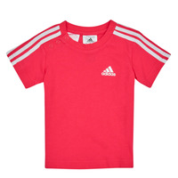 Clothing Children short-sleeved t-shirts Adidas Sportswear IB 3S TSHIRT Pink / Puissant