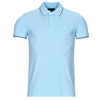Clothing Men short-sleeved polo shirts Emporio Armani 8N1FB4 Blue / Sky