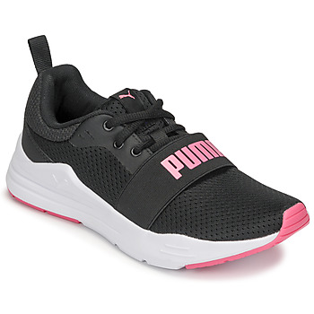 Shoes Boy Low top trainers Puma JR PUMA WIRED RUN Black / Pink