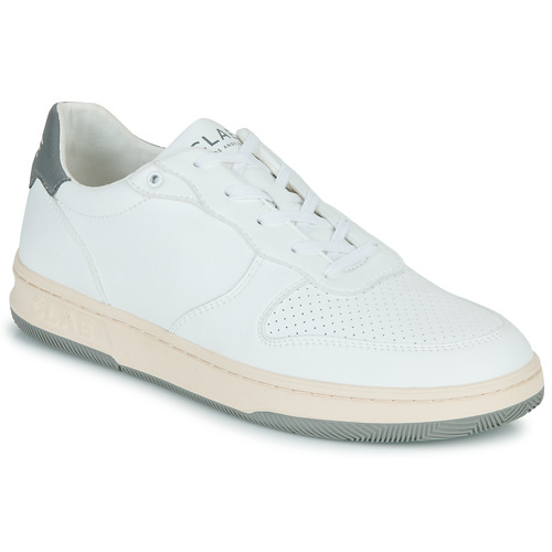 Shoes Men Low top trainers Clae MALONE VEGAN White / Grey