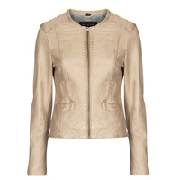 Clothing Women Leather jackets / Imitation le Oakwood PENNY 6 Beige