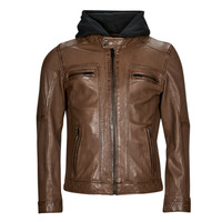 Clothing Men Leather jackets / Imitation le Oakwood KINGSLEY Cognac
