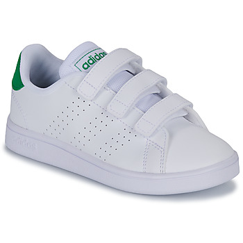 Shoes Children Low top trainers Adidas Sportswear ADVANTAGE CF C White / Green
