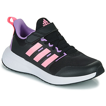 Shoes Girl Low top trainers Adidas Sportswear FortaRun 2.0 EL K Black / Pink