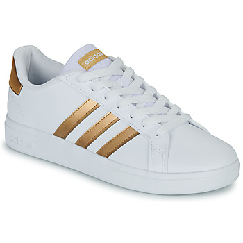 Shoes Children Low top trainers Adidas Sportswear GRAND COURT 2.0 K White / Gold