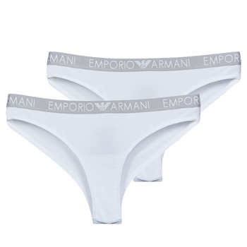 Underwear Women Knickers/panties Emporio Armani BI-PACK BRAZILIAN BRIEF PACK X2 White