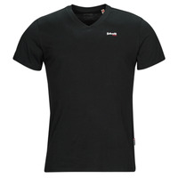 Clothing Men short-sleeved t-shirts Schott TS LOGO CASUAL V Black