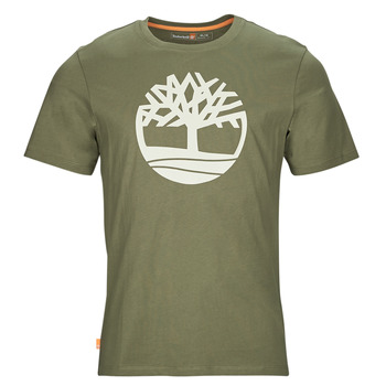 Clothing Men short-sleeved t-shirts Timberland SS Kennebec River Tree Logo Tee Kaki