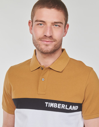 Timberland SS Millers River Colourblock Polo Reg Camel / White